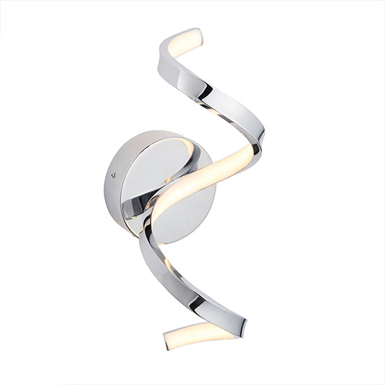 Astral LED-Wandleuchte aus Metall in Chrom